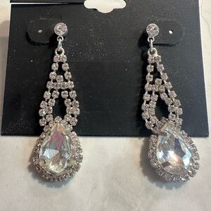 PROM WEDDING sparkle dangle earring